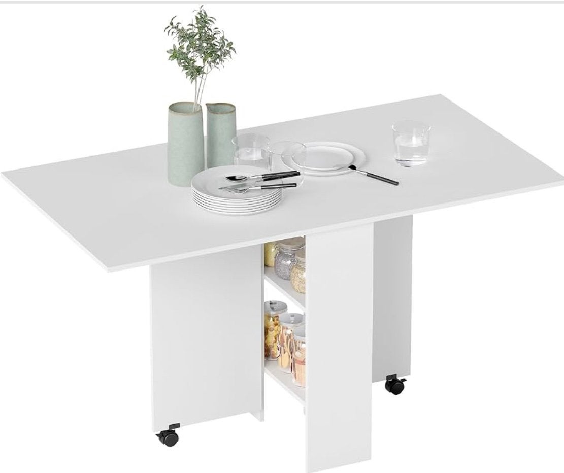 2x klaptafel, Huis en Inrichting, Ophalen, 80 cm, Zo goed als nieuw, Met wielen