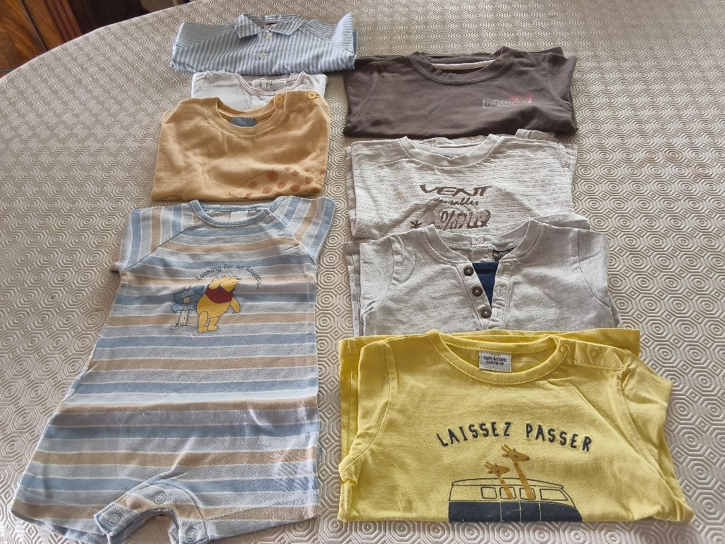 Babykleding T. 9 maanden/jersey/broekjes/t-shirts/broeken, Ophalen of Verzenden, Gebruikt, Jongetje of Meisje, Overige typen