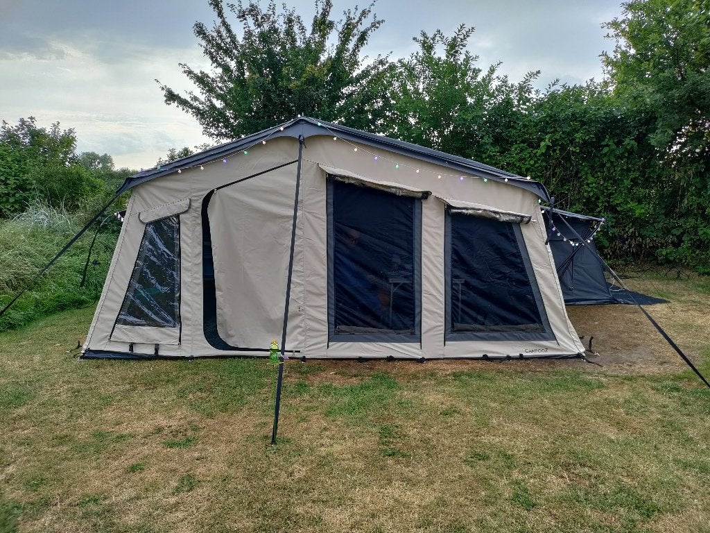 Campooz Lazy Jack camping 2022 + auvent supplémentaire, Caravanes & Camping, Tentes, jusqu'à 6, Enlèvement