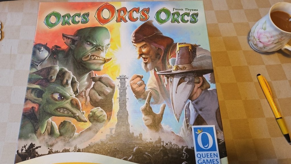 bordspel van Queen games Orcs, Orcs, Orcs tactiekspel, Ophalen of Verzenden
