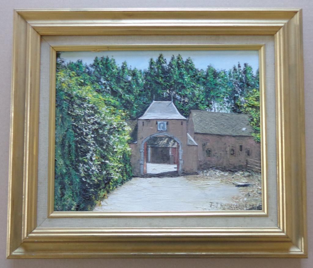 JEAN-JACQUES ROUSSEAU / FERME LIERNU OLIEVERF 36x42cm KADER, Enlèvement ou Envoi