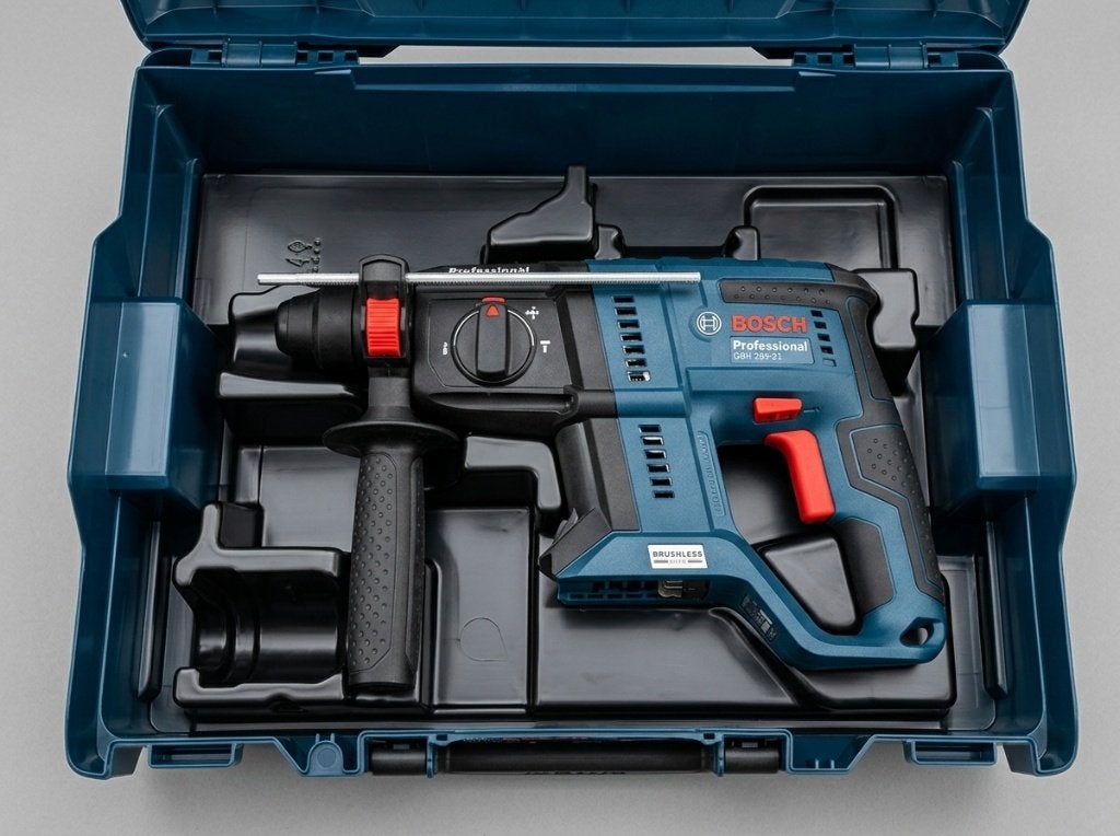 Bosch Pro 18v Accuboorhamer – incl. L-Boxx - Z.g.a. NIEUW!, Bricolage & Construction, 600 watts ou plus, Enlèvement ou Envoi, Marteau perforateur et/ou Marteau piqueur