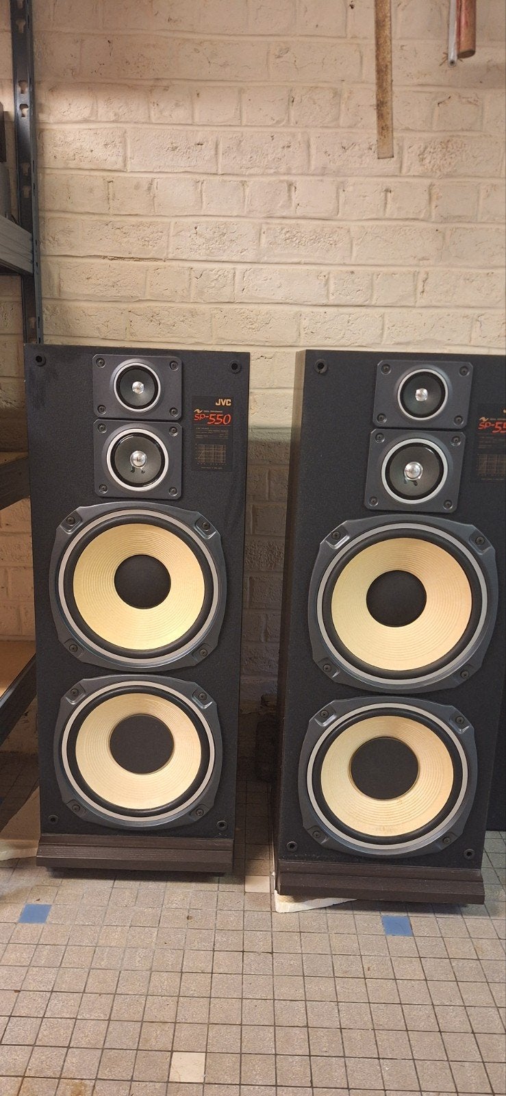Paire d'enceintes vintage JVC SP-550 – 3 voies (Excellent ét, Enlèvement, JVC