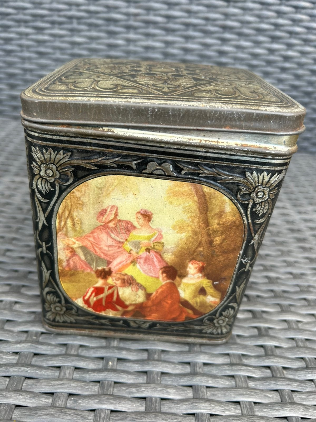 Oude vintage blikken doos, Huis en Inrichting, Ophalen, Zo goed als nieuw, Vintage