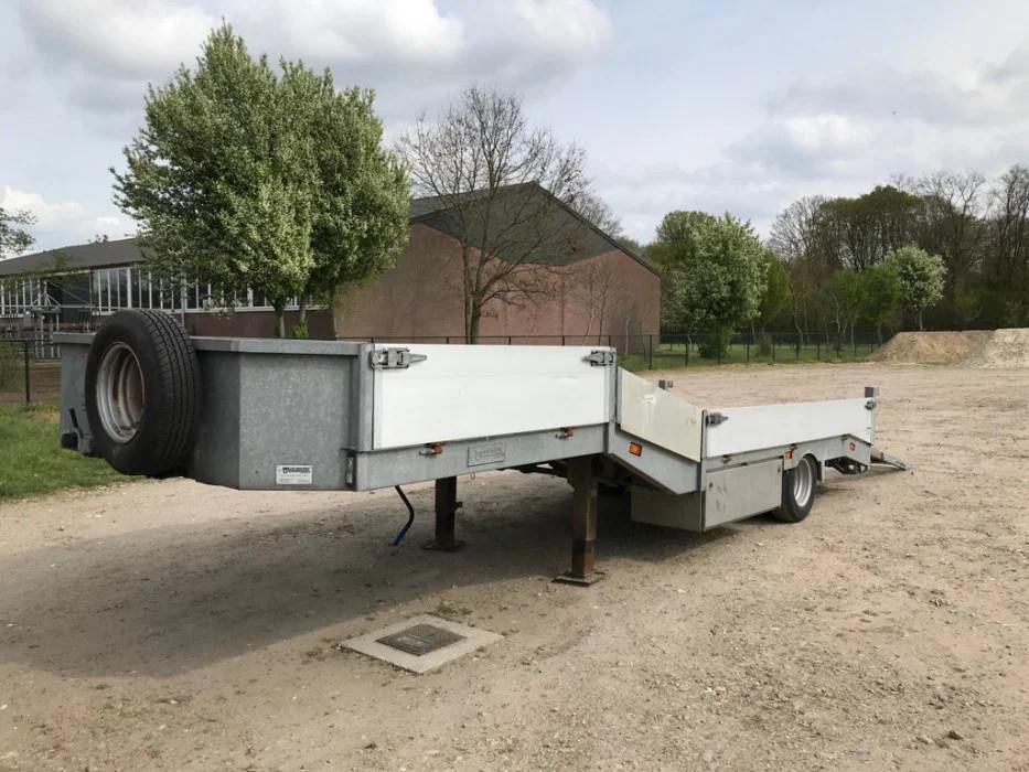 VELDHUIZEN Other P37-1 semi dieplader met rampen / oprijplat, Auto's, Vrachtwagens, Overige brandstoffen, Bedrijf, Zilver of Grijs