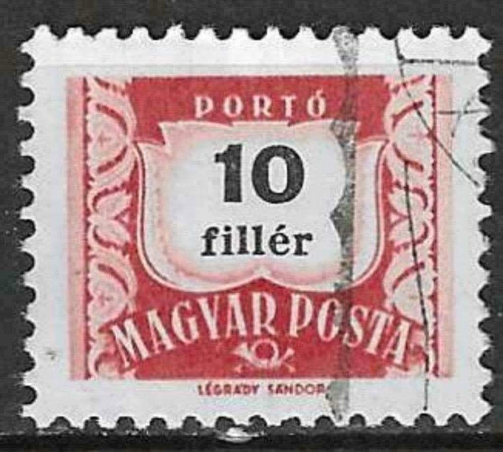 Hongarije 1958/1969 - Yvert 219BTX - Taxzegel (ST), Postzegels en Munten, Verzenden, Gestempeld