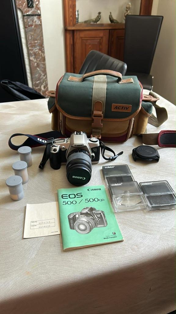 CANON EOS 500 N ZILVER, Ophalen, Zo goed als nieuw, Canon