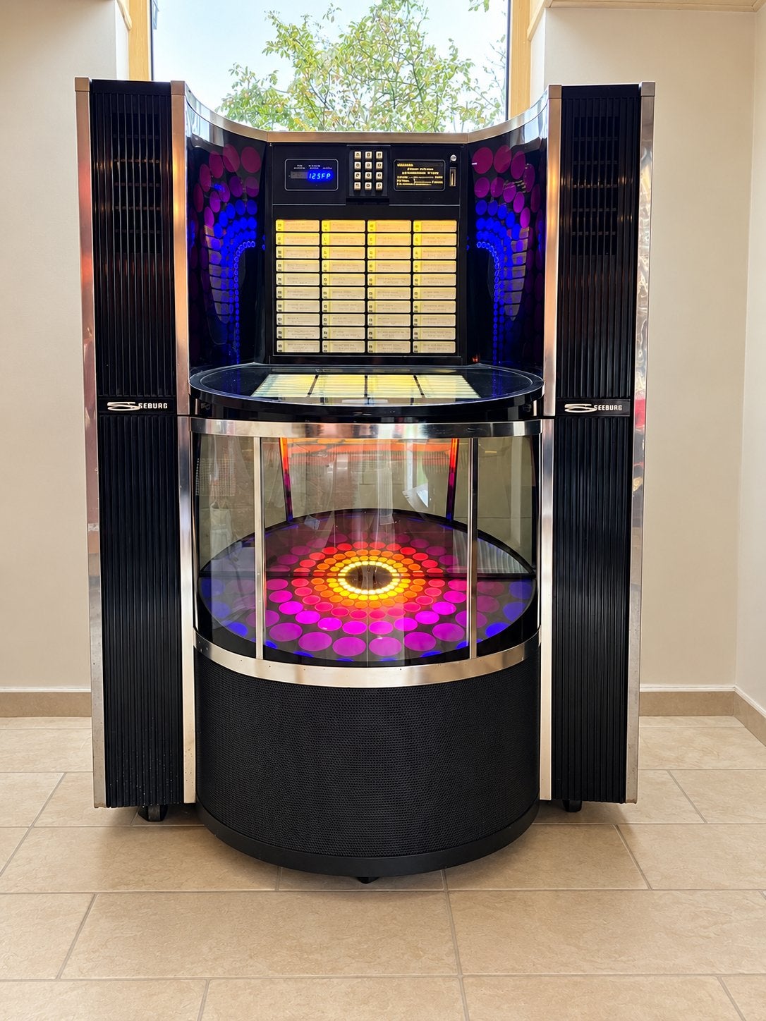 Jukebox Disco SEEBURG SMC1 vintage, Avec singles, Enlèvement, Utilisé, 1970 à nos jours