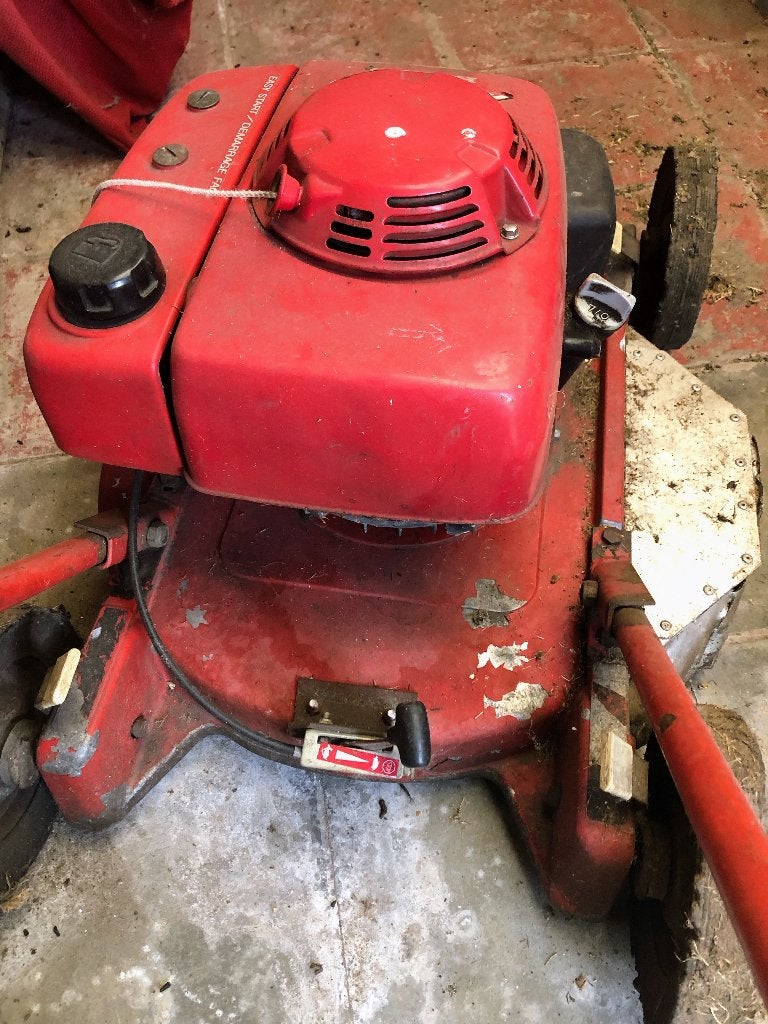 Benzine grasmaaier, Tuin en Terras, Ophalen, Gebruikt, Benzine-grasmaaier, Honda