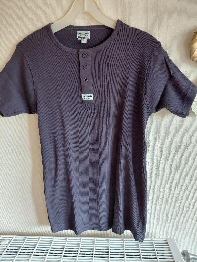 Comfortabel Shamp Henley Shirt XXL, Kleding | Heren, Polo's, Andere, Blauw, Nieuw, Overige maten