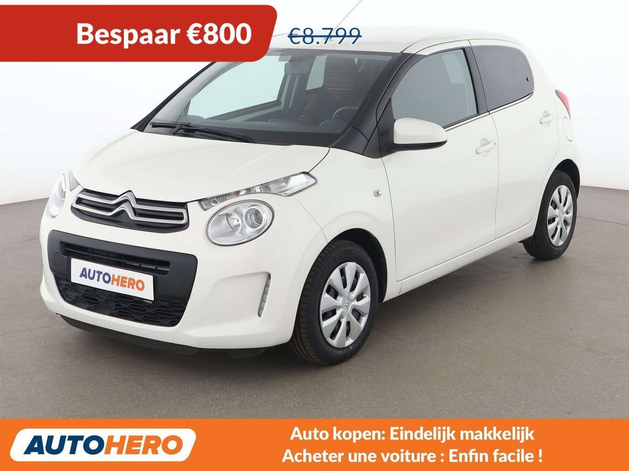 Citroën C1 1.0 VTi Feel (bj 2019), Auto's, Voorwielaandrijving, 4 zetels, Stof, Gebruikt