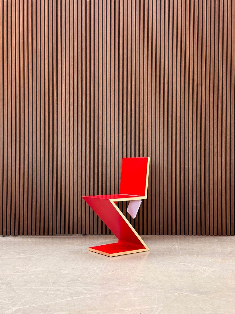 Cassina Zig Zag Stoel by Gerrit Rietveld, Ophalen of Verzenden
