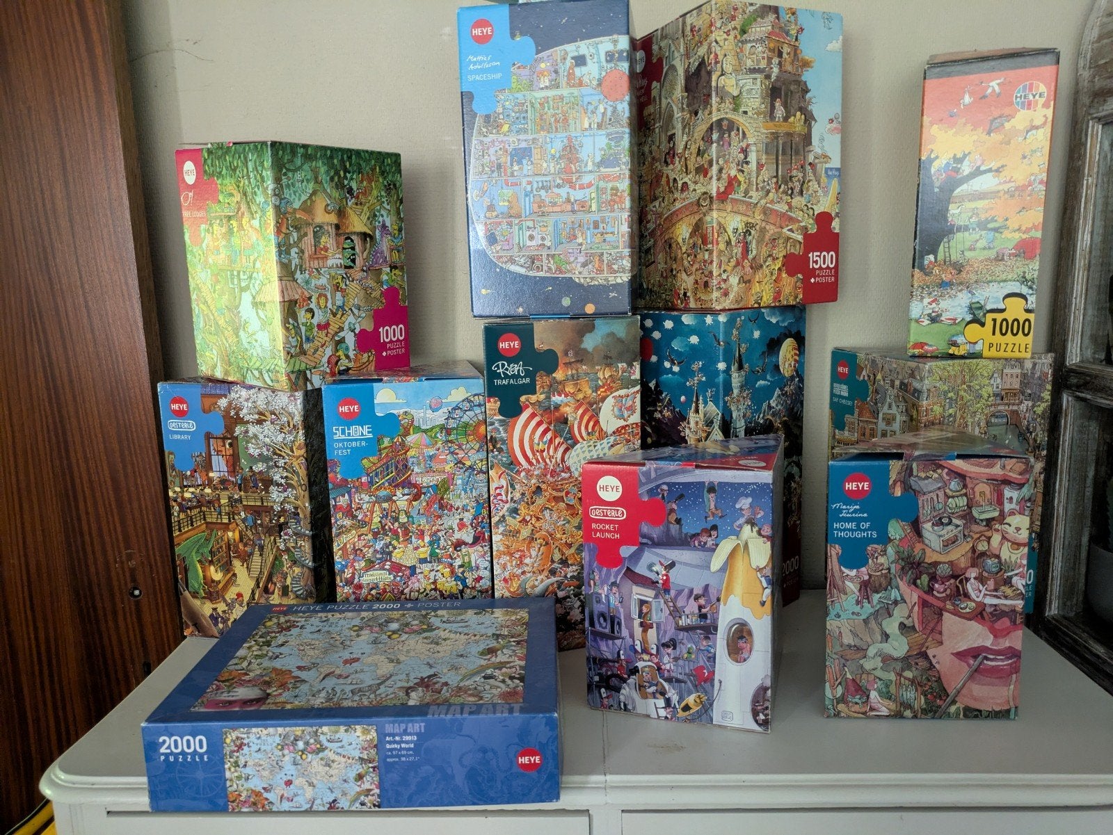 Heye puzzels, Ophalen