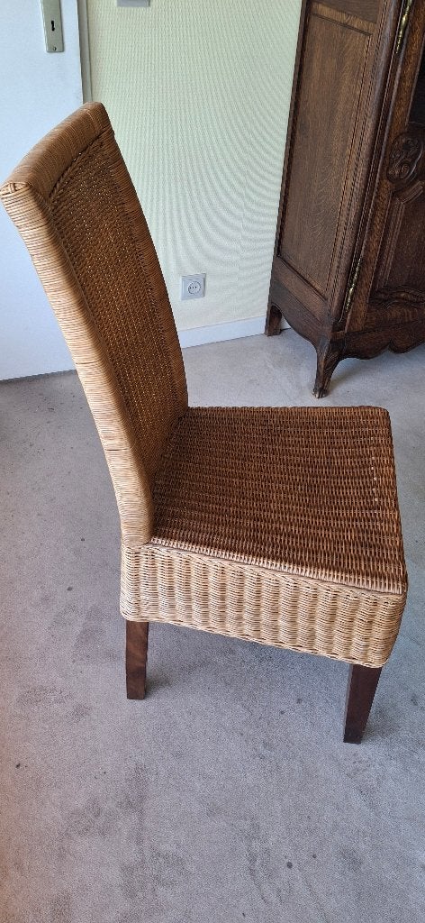 6 chaises à vendre, Huis en Inrichting, Stoelen, Ophalen, Bruin, Hout, Zo goed als nieuw
