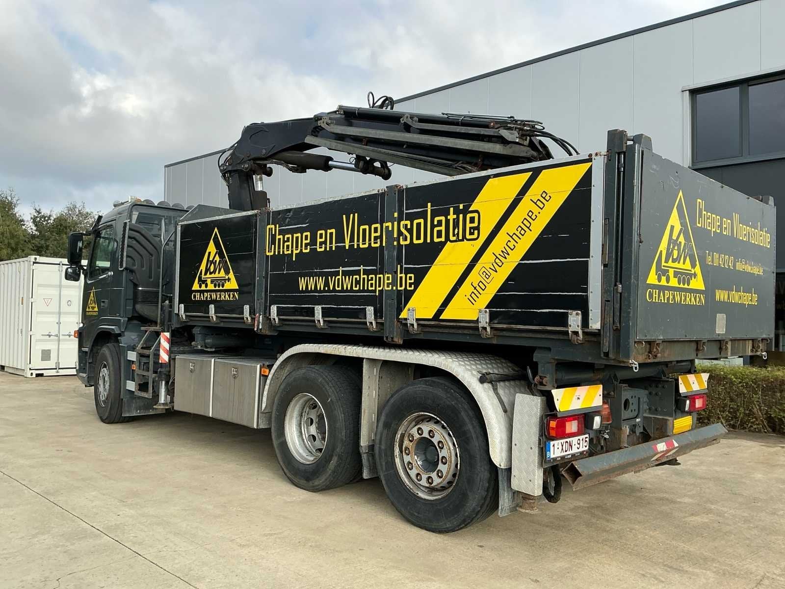 Volvo FM 6x4 vrachtwagen met FASSI F235AXP.23 autolaadkraan, Auto's, Overige brandstoffen, Bedrijf, Volvo, Te koop