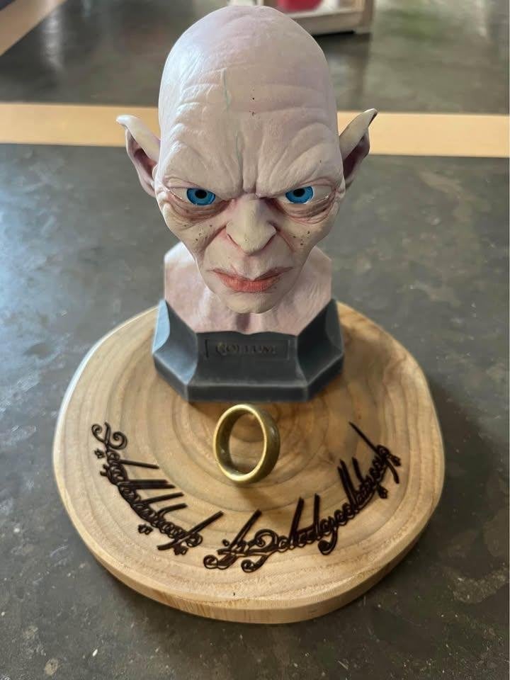 Figurine Buste de Gollum et anneau, Enlèvement ou Envoi, Neuf, Fantasy