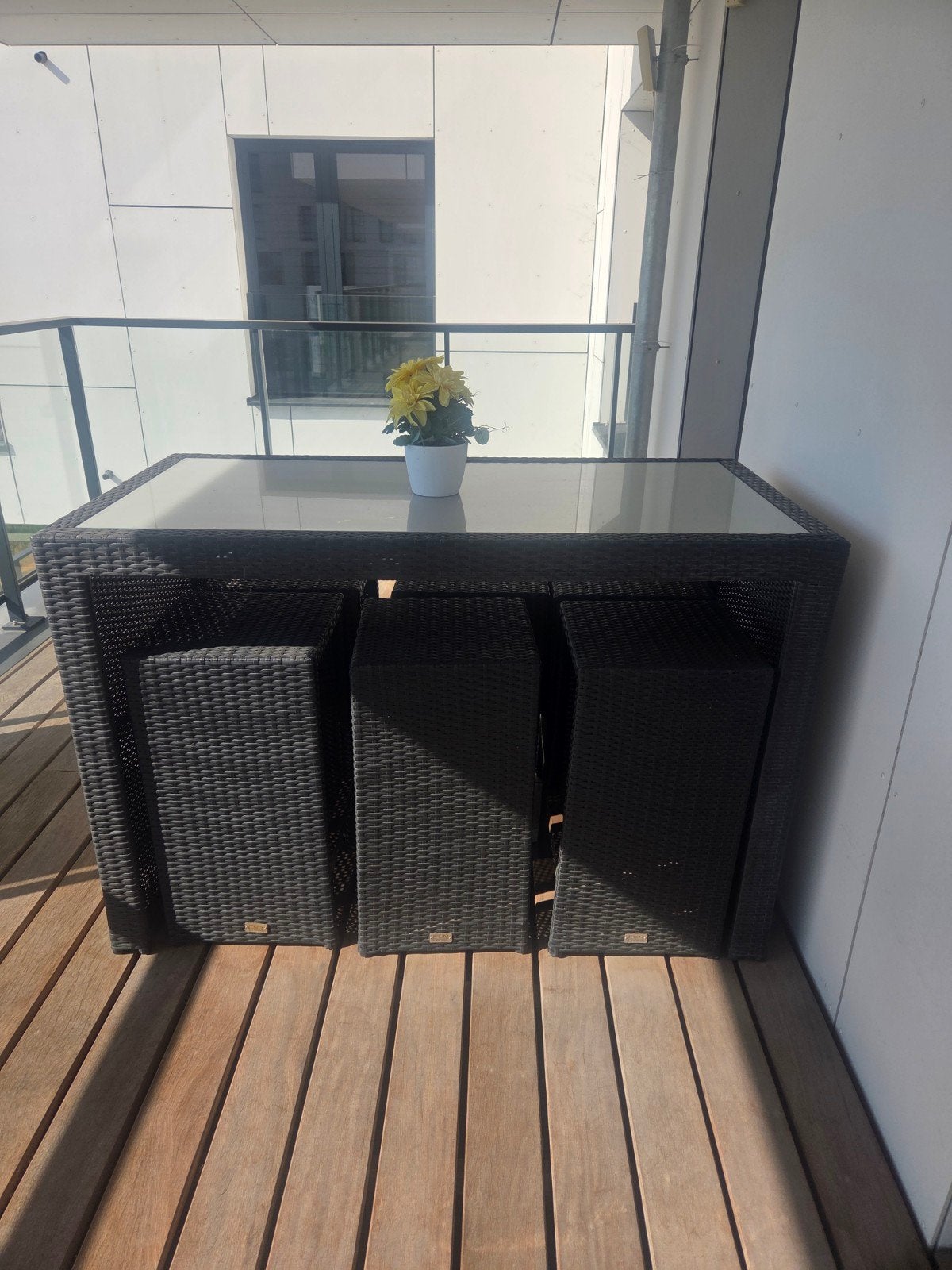 table de bar de jardin avec 6 tabourets, Enlèvement