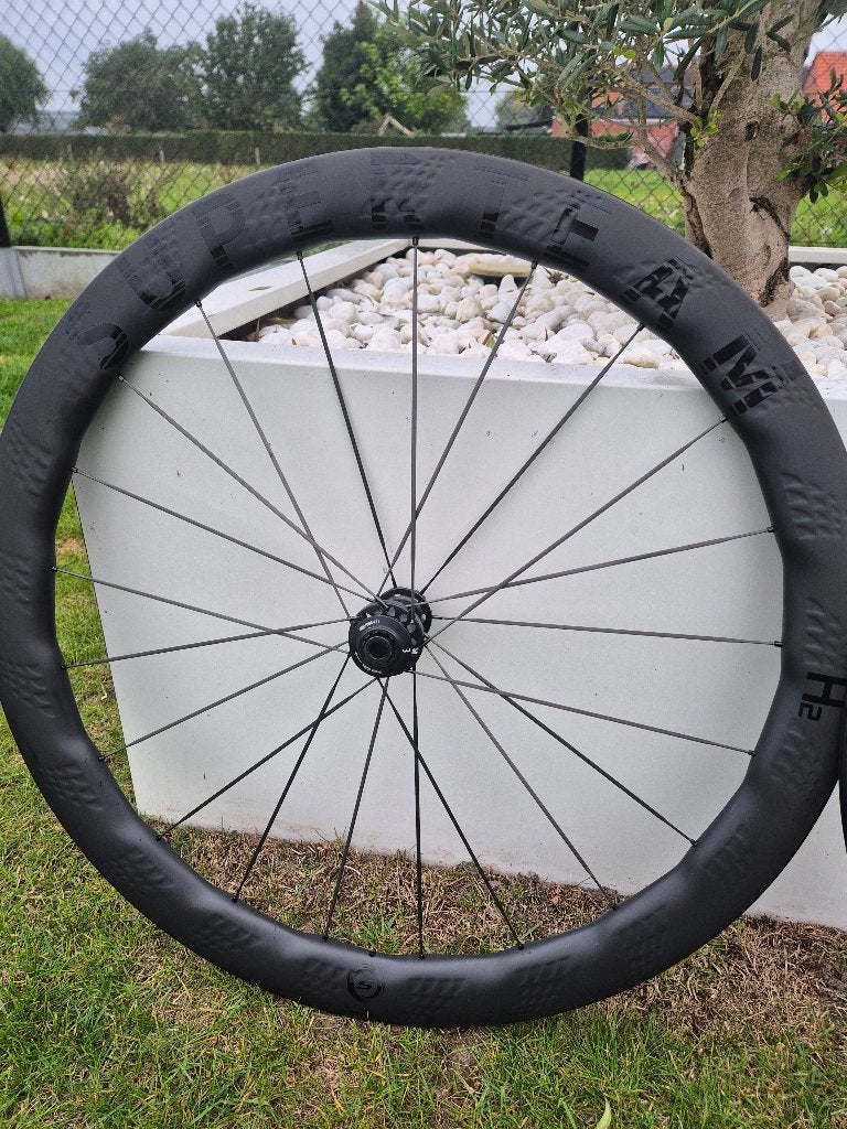 Superteam H2 All-carbon wielen, Fietsen en Brommers, Zo goed als nieuw, Racefiets, Carbon, Ophalen