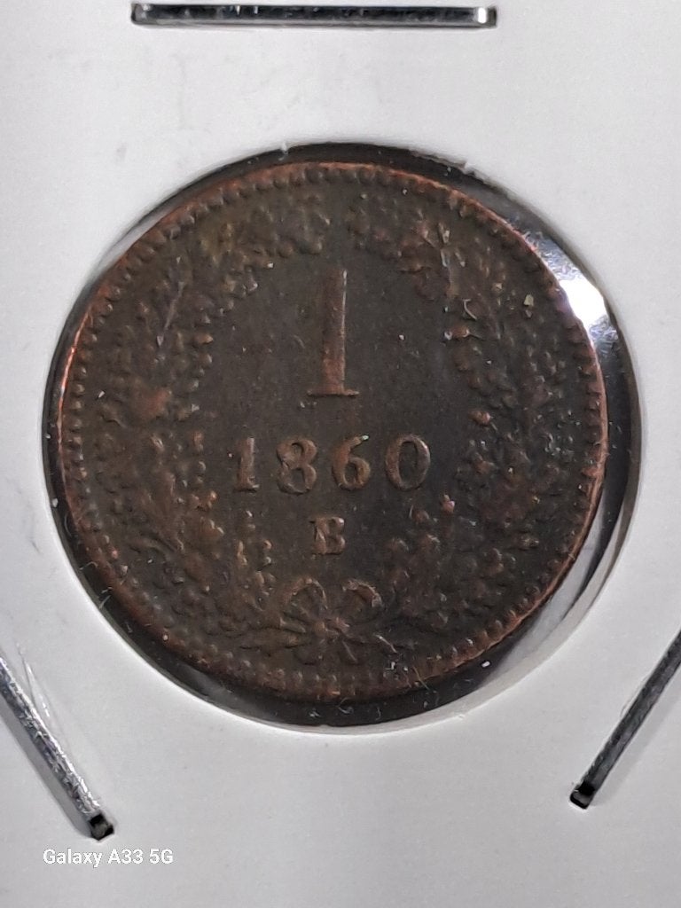Autriche, 1 kreuzer 1860 B, Enlèvement ou Envoi, Autriche, Monnaie en vrac
