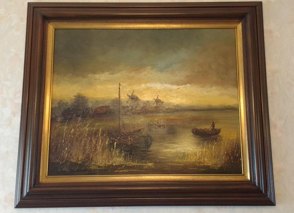 Schilderij van Petrus Brouwer, Antiek en Kunst, Ophalen
