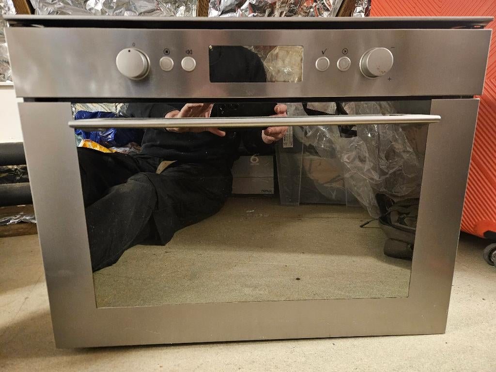 combi microgolf / grill / stomen / 6th Sense in inox, Ophalen, Crisp, Gebruikt, Microgolfoven