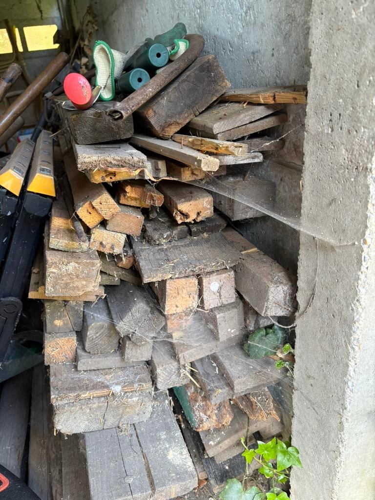 Houten balken, Ophalen