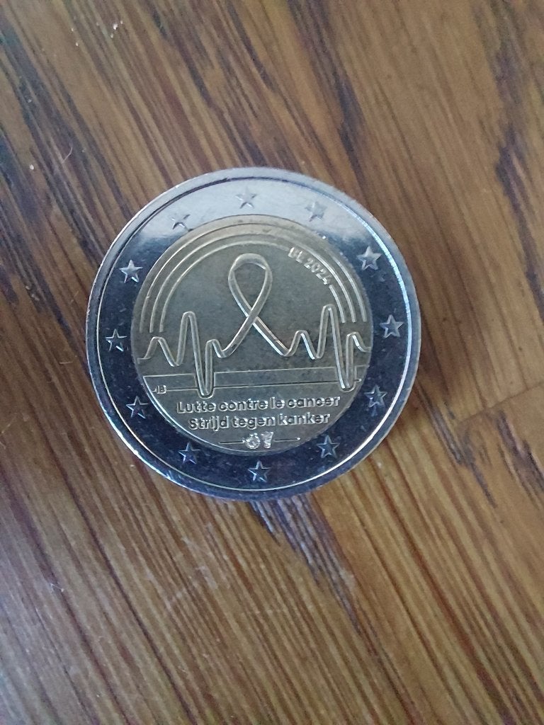 2 euro muntstuk, Ophalen, Goud, Overig, Losse munt