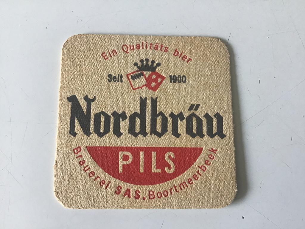 Oud bierviltje Nordbrau Pils, Ophalen, Gebruikt, Viltje(s)