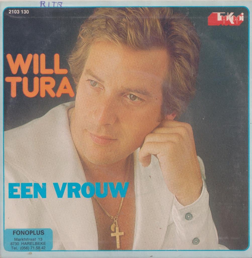 Will Tura – Een vrouw / Hij is nog geen Aznavour - Single, Ophalen of Verzenden, Gebruikt, Nederlandstalig
