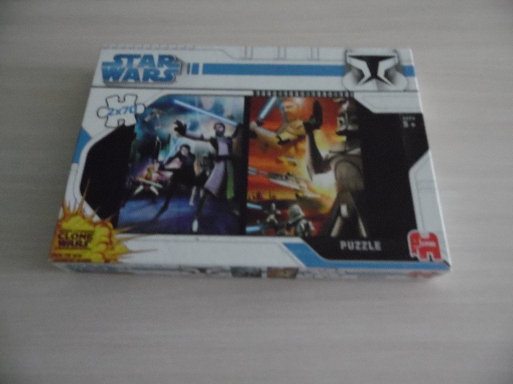 PUZZLE   STAR WARS    2X70 PIÈCES     JUMBO, Enlèvement ou Envoi, 10 à 50 pièces, Comme neuf, 4 à 6 ans