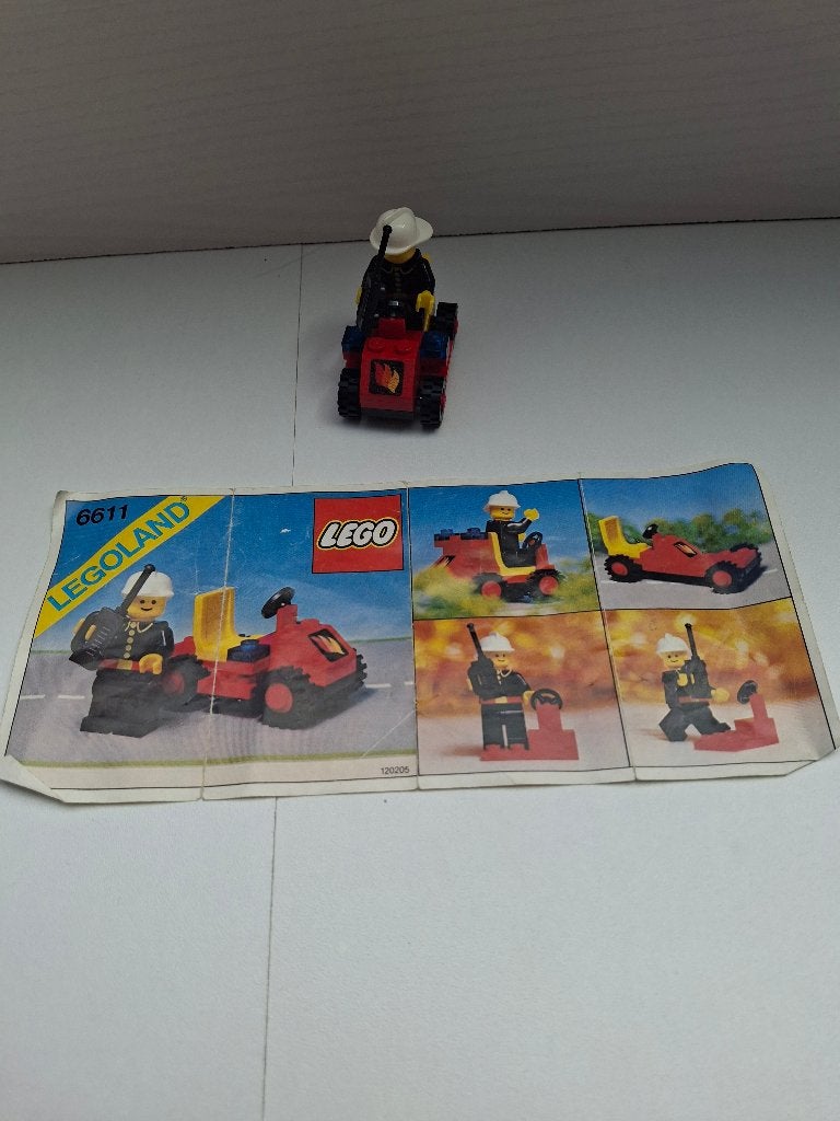 Lego 6611 Fire Chief's Car 1981, Ophalen of Verzenden, Compleet, Lego, LEGOLAND