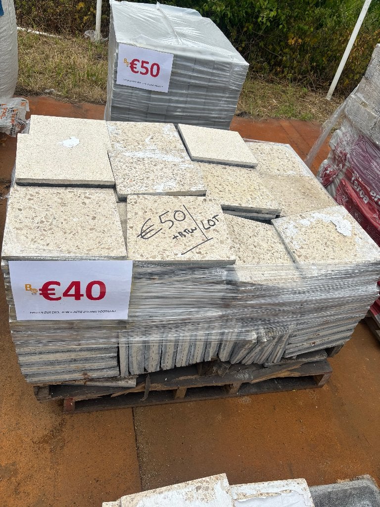 Tegels, Doe-het-zelf en Bouw, Tegels, 40 tot 60 cm, Gebruikt, Hardsteen, 20 tot 40 cm