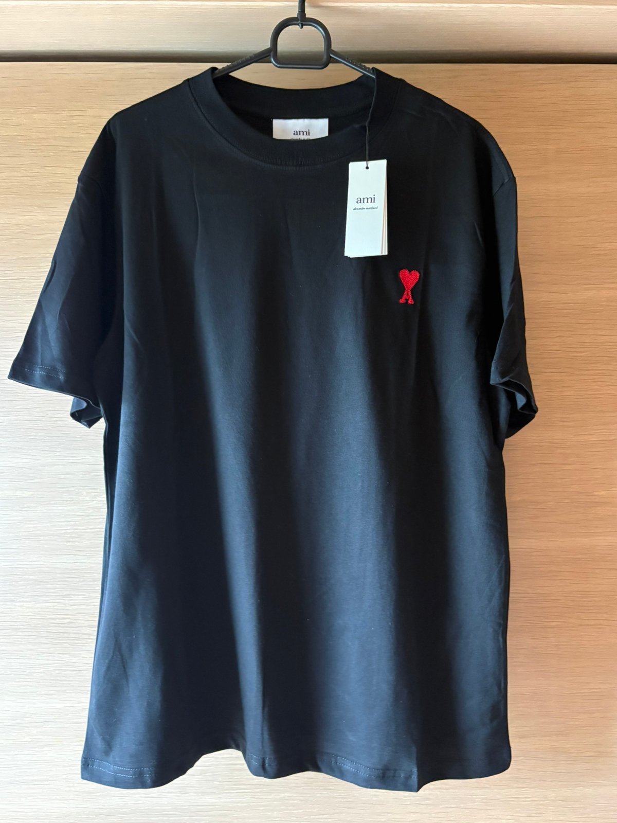 Ami Paris t shirt zwart, Enlèvement ou Envoi, Neuf, Taille 52/54 (L), Noir