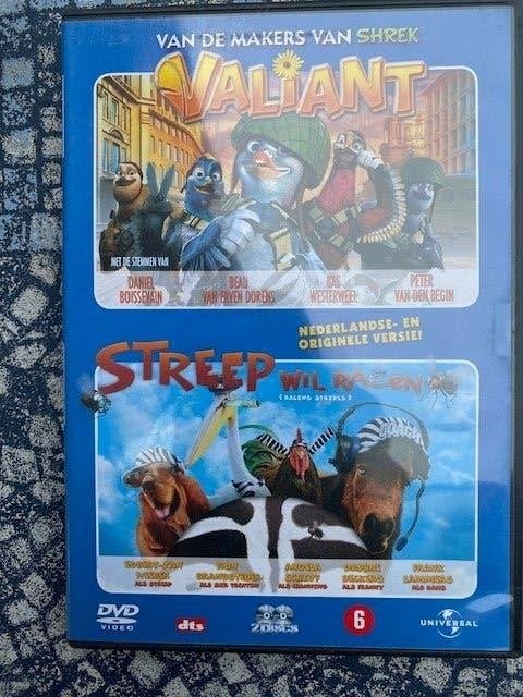 2 DVD's VALIANT & STREEP wil racen  Nieuwstaat, Cd's en Dvd's, Europees, Bonusmateriaal, Animatie, Nederlands