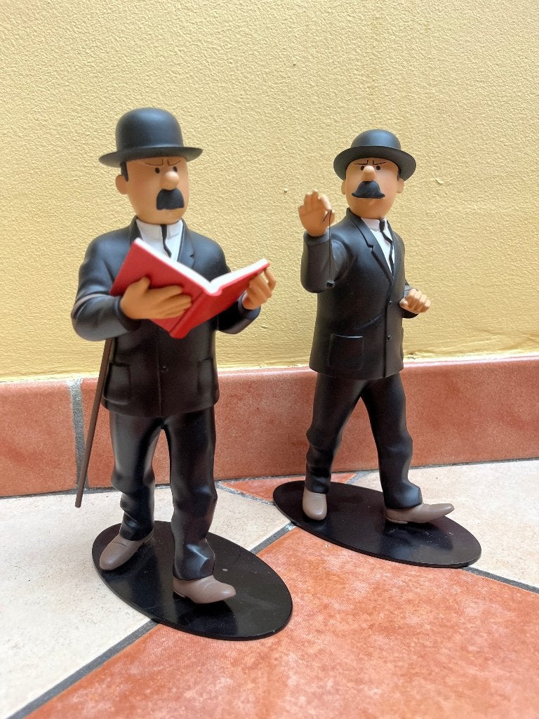 Figurine Tintin « Dupont et Dupont », Verzamelen, Stripfiguren, Ophalen, Kuifje, Zo goed als nieuw, Beeldje of Figuurtje