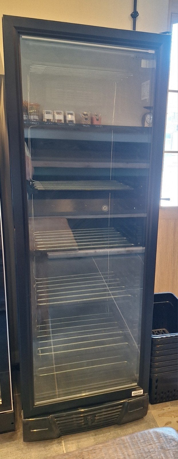 Diepvries/vrieskast met glazen deur, Elektronische apparatuur, Vriezers en Diepvrieskisten, Ophalen, Vrieskast