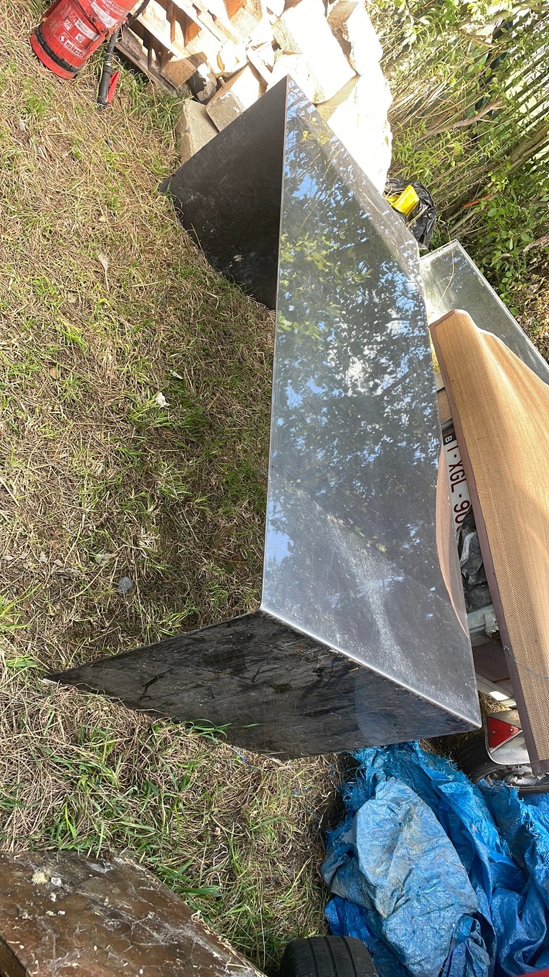 Bureau métallique massif :210 cm/90 cm, Maison & Meubles, Bureaux, Enlèvement