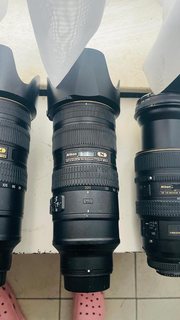 NIKON 24-70 mm 2.8 VR  VR 70-200mm VR2 2.8 80-400 mm VR, Audio, Tv en Foto, Foto | Lenzen en Objectieven, Ophalen, Gebruikt