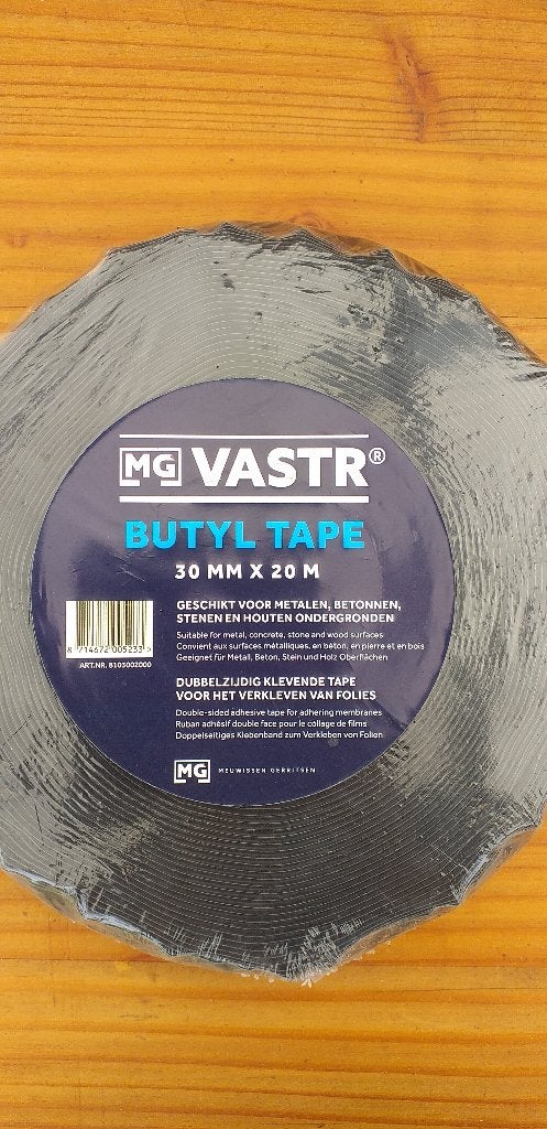 Butyltape 3x20m (dubbelzijdige tape voor isolatiefolies), Ophalen of Verzenden, Nieuw, Overige materialen