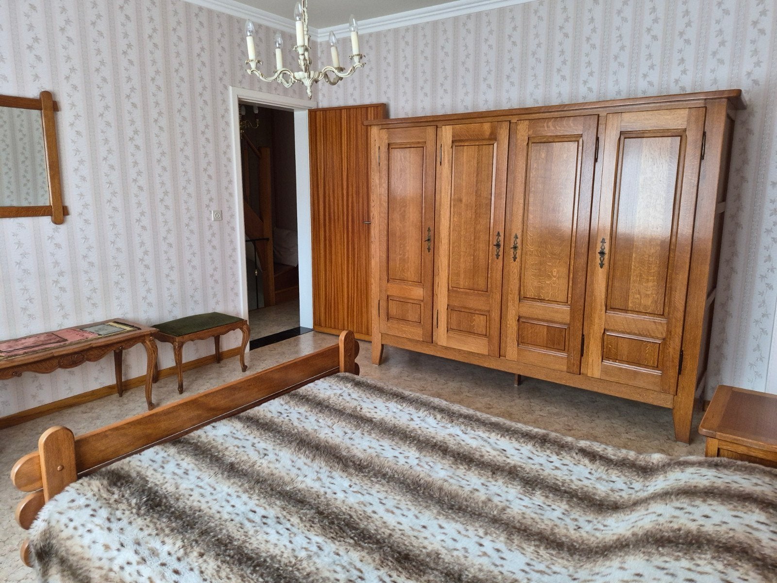 Te koop : massief eiken slaapkamer in perfecte staat., Ophalen