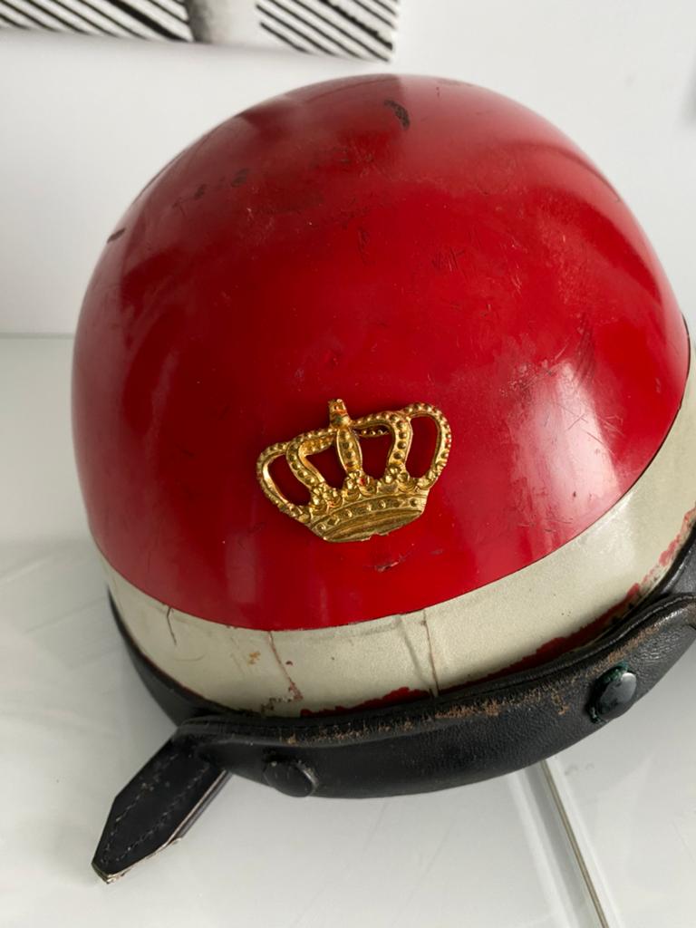 Bayard helm Weg.pol - pothelm, Ophalen of Verzenden, Rijkswacht, Helm of Baret