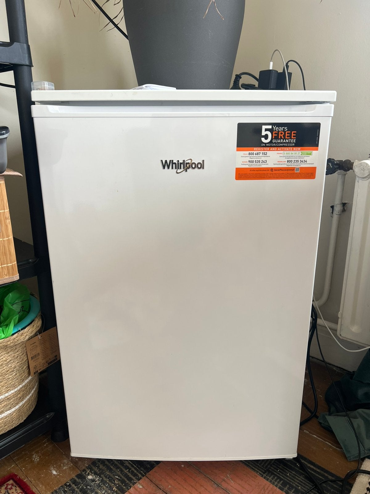 Diepvries 3 vakken Whirlpool, Ophalen, Gebruikt