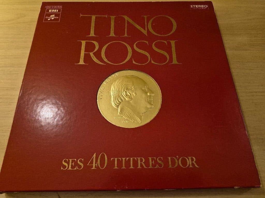 Coffret 3 disque vinyl 33 tours Tino Rossi, Enlèvement ou Envoi, Pop, Coffret, Coffret
