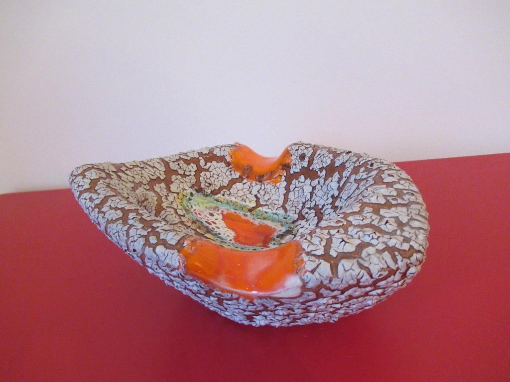 asbak in FAT LAVA VOLCANO-jaren 60-keramiek-VINTAGE, Antiek en Kunst, Ophalen of Verzenden