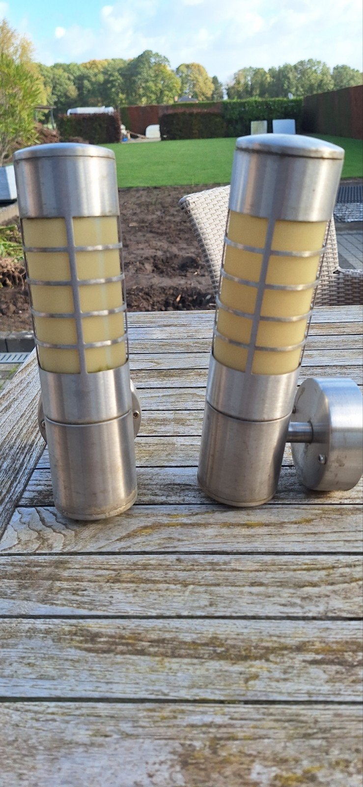 Rvs buitenverlichting, Jardin & Terrasse, Résistant à l'eau, Inox, Lampadaire, Enlèvement