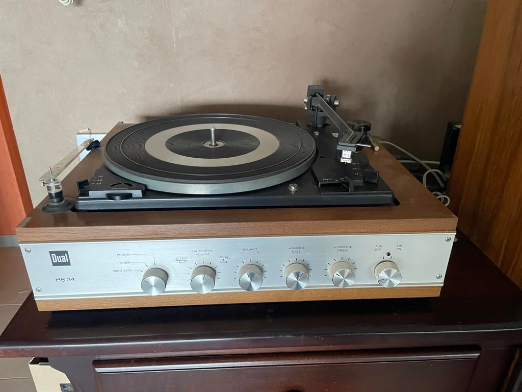 Dual platenspeler HS34 met pitch control, Ophalen, Gebruikt, Automatisch, Platenspeler