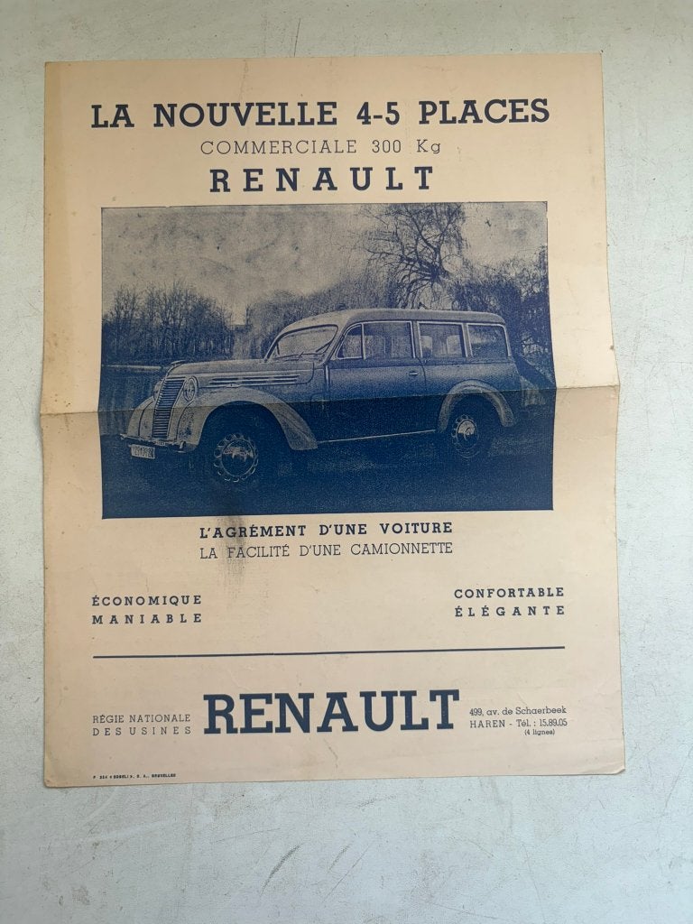 Renault commerciale 300 kg folder, Verzamelen, Ophalen of Verzenden