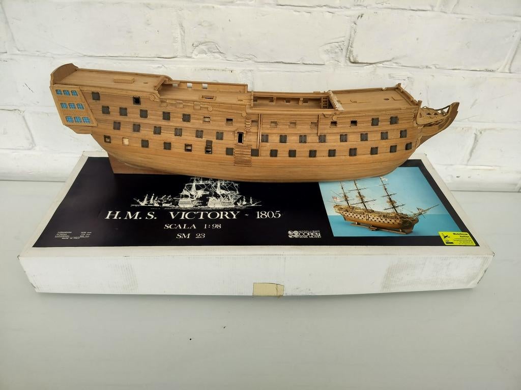 Modelbouw HMS VICTORY 1/98 Corel COSM23, Hobby en Vrije tijd, Modelbouw | Boten en Schepen, Gebruikt, 1:50 tot 1:200, Ophalen