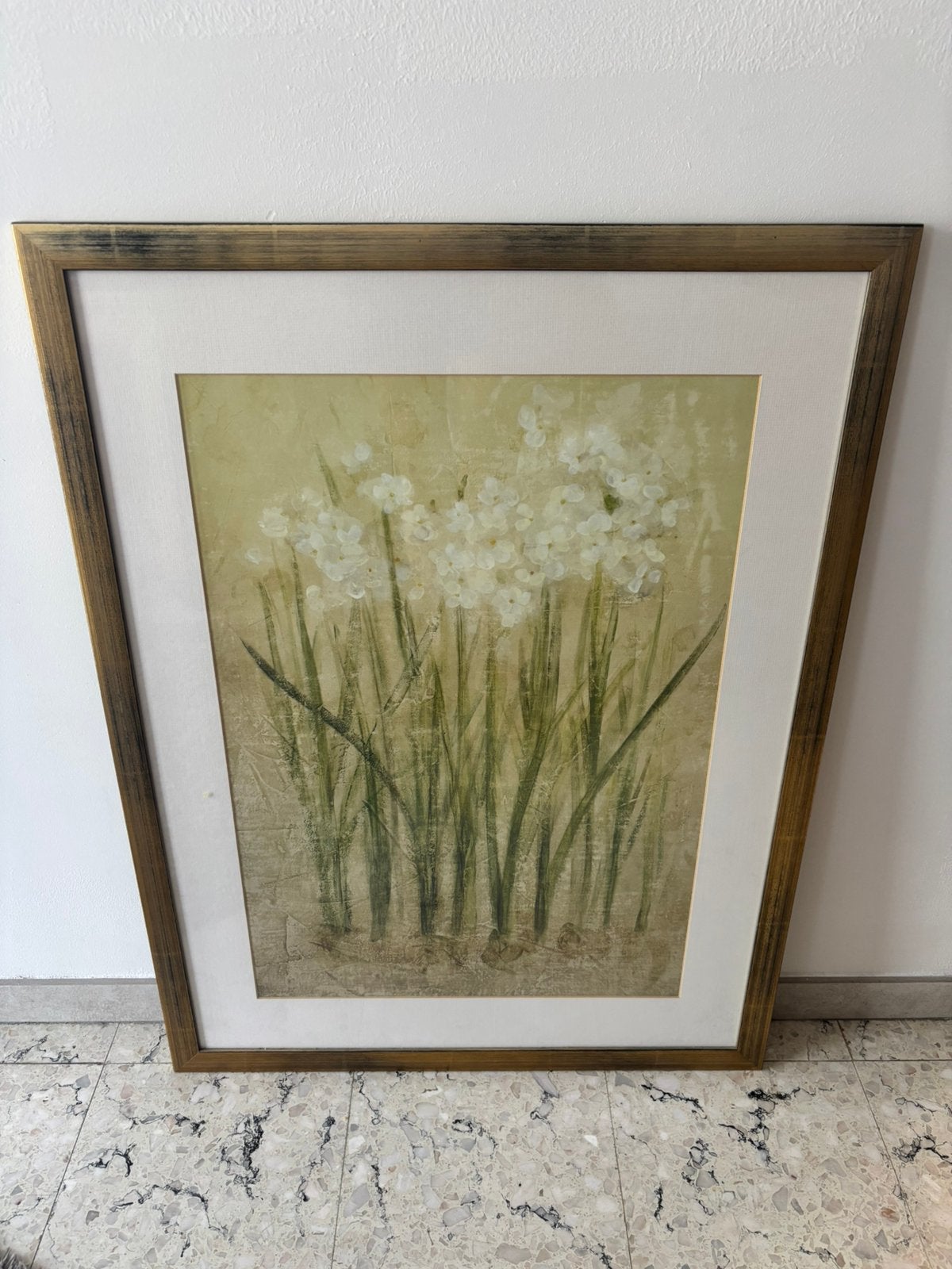 "Narcissus Cool" ingelijste kunstprint van Cheri Blum, Huis en Inrichting, Woonaccessoires | Lijsten, Ophalen, Zo goed als nieuw