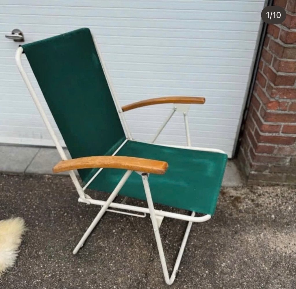 Chaise de camping vintage, Jardin & Terrasse, Enlèvement